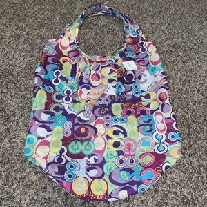 Coach Poppy Nylon Folding Tote